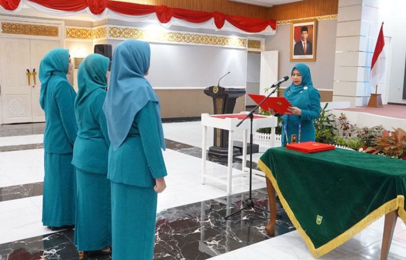 Pj Ketua TP-PKK Riau Kukuhkan Pj Ketua Pembina Posyandu Kabupaten/kota
