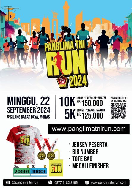 Semarakan HUT Ke-79 TNI, Ayo Bergabung Bersama Panglima TNI Run 2024