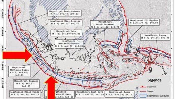 Megathrust Tunggu Waktu Hantam Jawa dan Sumatra? Begini Penjelasan Ahli