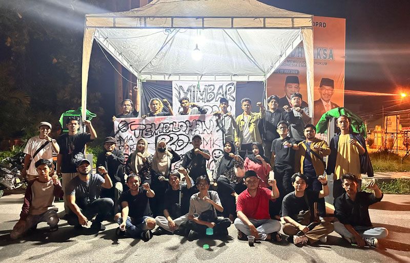 Kawal Putusan MK, Mahasiswa Inhil Serukan Pro Demokrasi di Mimbar Bebas