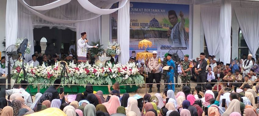 Koramil 0321-05/RM Beri Pengamanan Tabligh Akbar UAS di Rimba Melintang