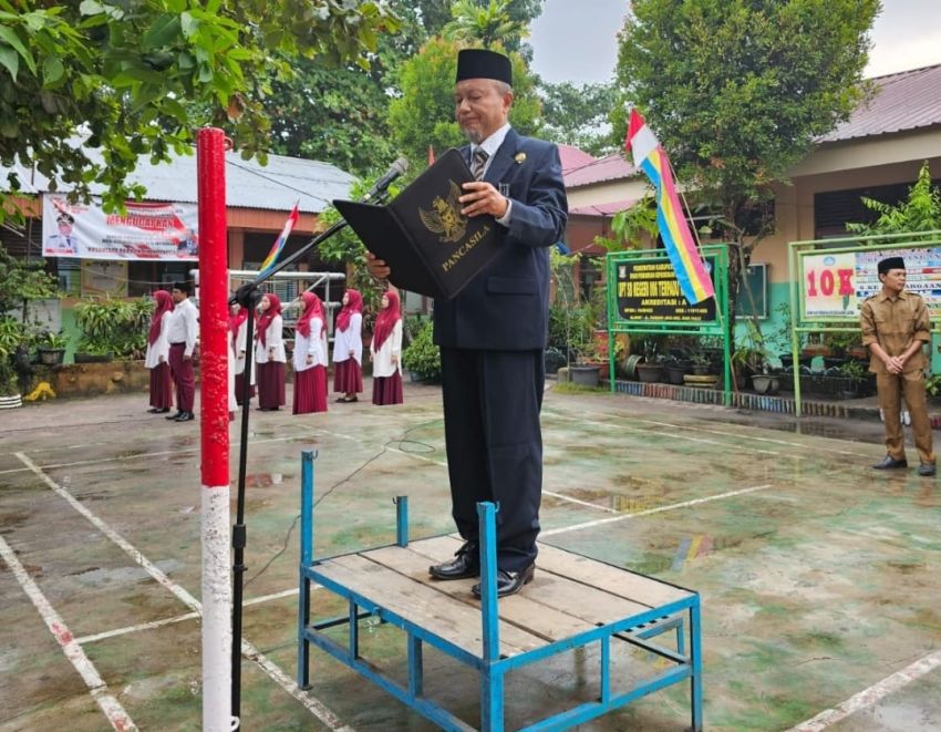 UPT SDN 006 Terpadu Kubang Jaya Gelar Upacara dan Serangkaian Kegiatan HUT RI ke-79
