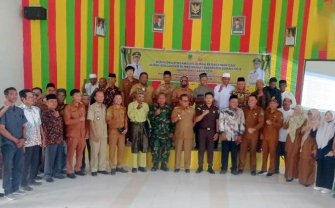 Wakili Danramil, Babinsa 0321-05/RM Hadiri Sosialisasi PAKEM Kecamatan Bangko Pusako