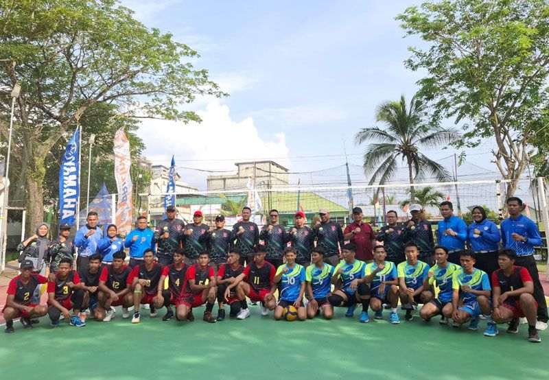 Open Turnamen Volleyball Putra Dandim 0314/Inhil Cup ke- 6 Resmi Dibuka