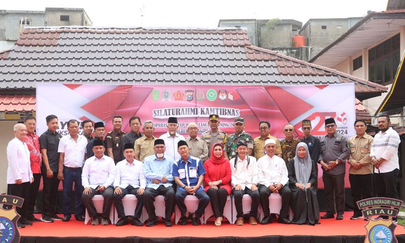 SIlaturahmi Pilkada Damai, Polres Inhil Undang 4 Paslon Bupati dan Wakil Bupati