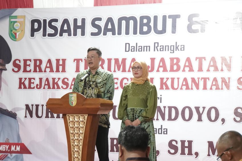 Bupati Kuansing Suhardiman Amby Hadiri Pisah Sambut dengan Kajari Kuansing