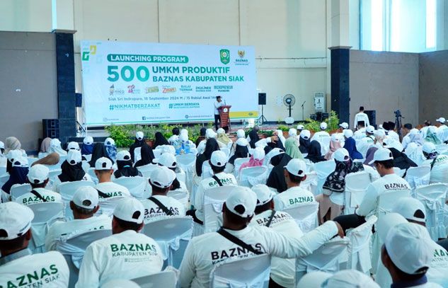 Dukung Pertumbuhan Ekonomi, BAZNAS Siak Luncurkan 500 UMKM