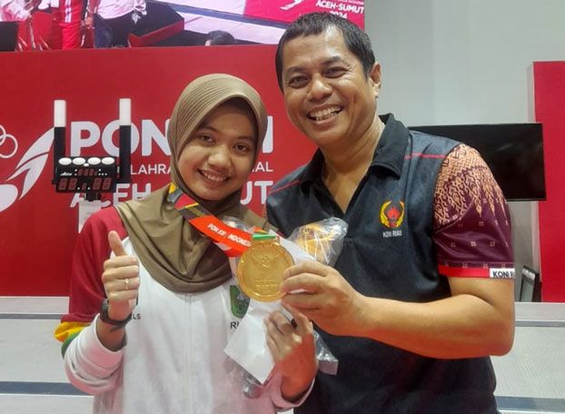 Ayu Pani Atlet Anggar Asal Siak Raih Medali Emas di PON XXI Aceh-Sumut