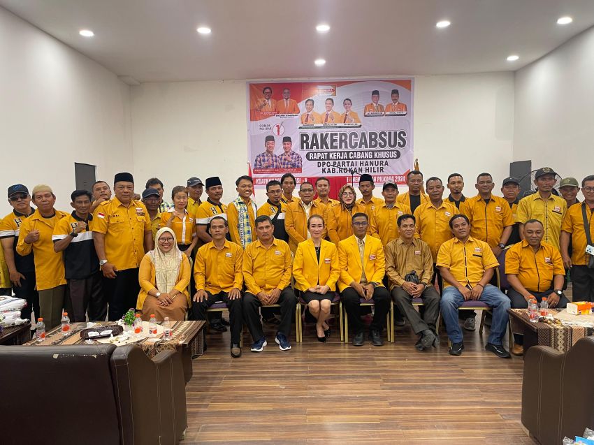 Dihadiri Asset, Hanura Rohil Gelar Rakercabsus