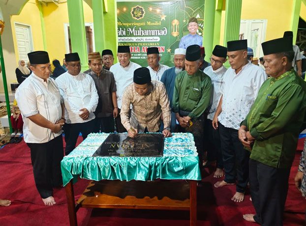 Resmikan Musholla di Bagan Batu, Plt Bupati Sulaiman Sebut Jabatannya Berakhir 10 Februari 2025