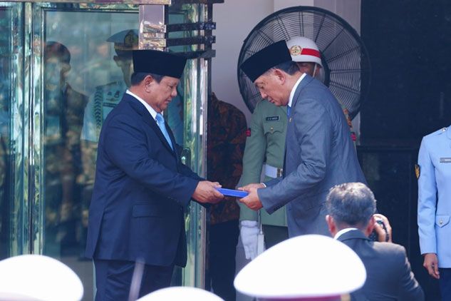 Panglima TNI Hadiri Upacara Penyerahan Memorandum Menteri Pertahanan RI
