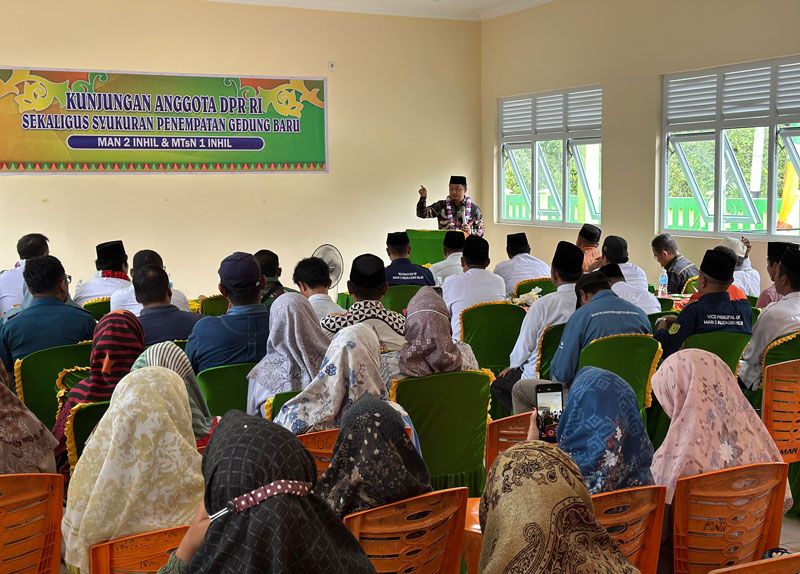 Syahrul Aidi Maazat Salurkan Dana Aspirasi Rp46,5 Milyar untuk Bangunan Sekolah di Inhil