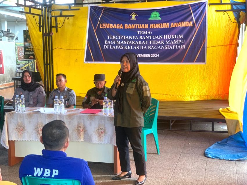 LBH Ananda Beri Penyuluhan Hukum kepada WB Lapas Bagansiapiapi