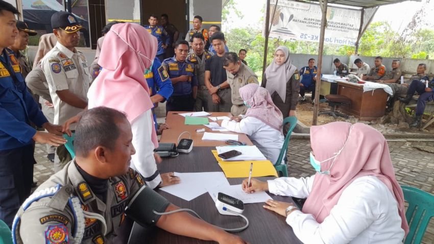 298 Personel Satpol-PP Kuansing Jalani Skrining Kesehatan dan Jiwa