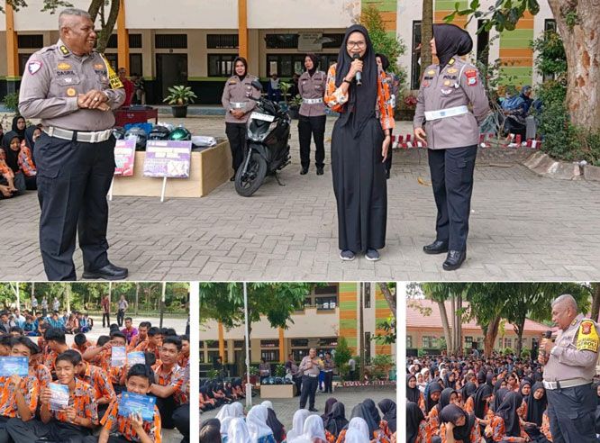 Tim Cooling System Ditlantas Polda Riau Ajak Gen-Z Sukseskan Pilkada 2024
