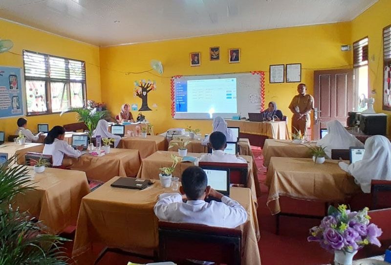 Pelaksanaan ANBK 2024 di UPT SDN 019 Pandau Jaya Berjalan Lancar