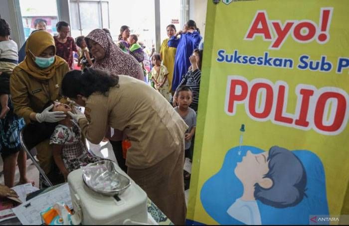 Capaian Imunisasi Polio di Riau 88,7 Persen