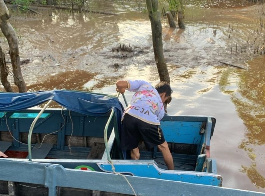 Parah! Mesin Ambulan Laut Desa Terusan Kempas Digondol Maling