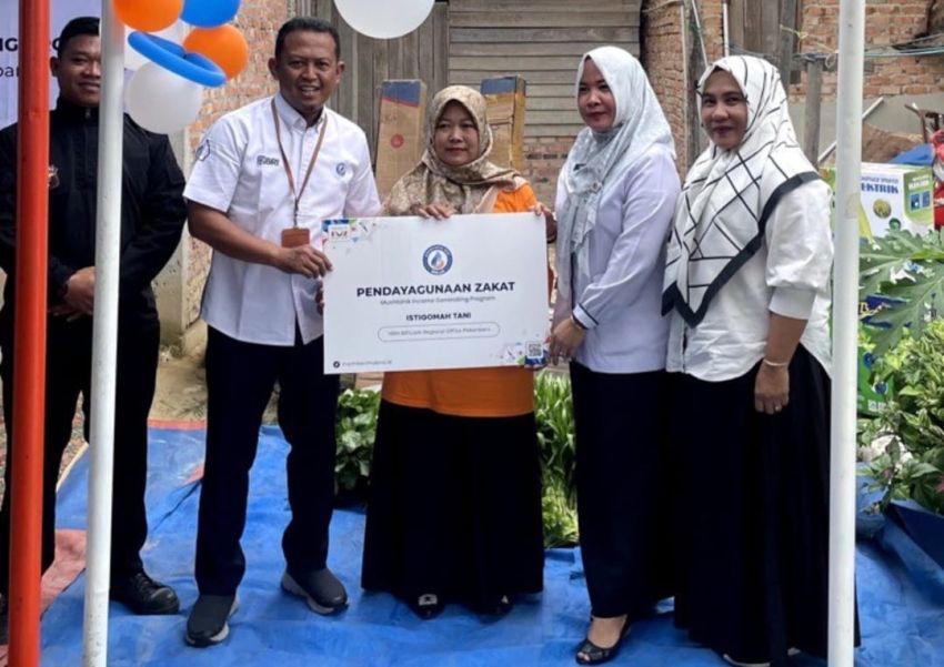 YBM BRILiaN RO Pekanbaru Launching Kelompok MIGP Istiqomah Tani