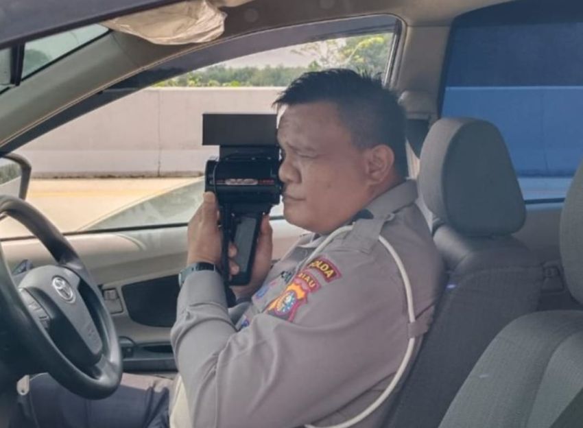 Tertangkap Speed Gun, Pengendara Tol Permai Ditilang Massal