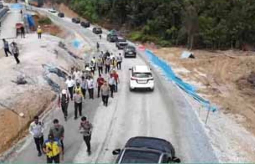 Dirlantas Polda Riau Cek Kondisi Jalan Tanjung Alai, Pastikan Jalur Riau-Sumbar Lancar