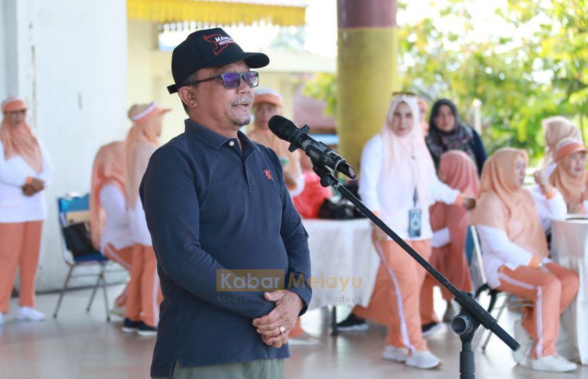 Peringatan HUT DWP Ke-25, Sekda Siak Buka Lomba Senam Kreasi