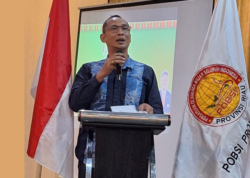 Sukses Majukan Olahraga Biliar, Supryanto Dipercaya Pimpin POBSI Pekanbaru