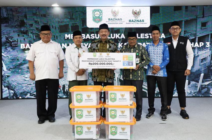 Masyarakat Siak Kembali Serahkan Donasi untuk Palestina, Total Rp2,57 Miliar
