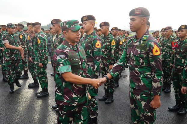 Panglima TNI Sambut Kedatangan Kontingen Patriot Indonesia