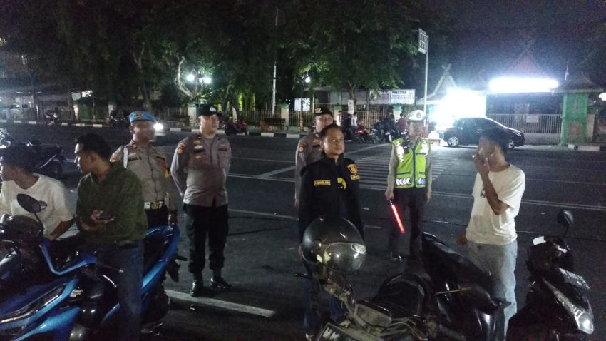 Polsek Pekanbaru Kota Gelar Patroli Antisipasi Balapan Liar di Jalan Protokol