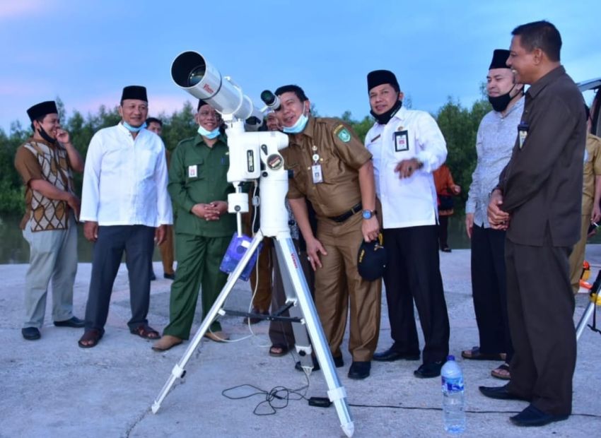 Pantai Selat Baru Bengkalis Titik Lokasi Hisab Rukyat Awal Ramadhan 1446 H di Riau