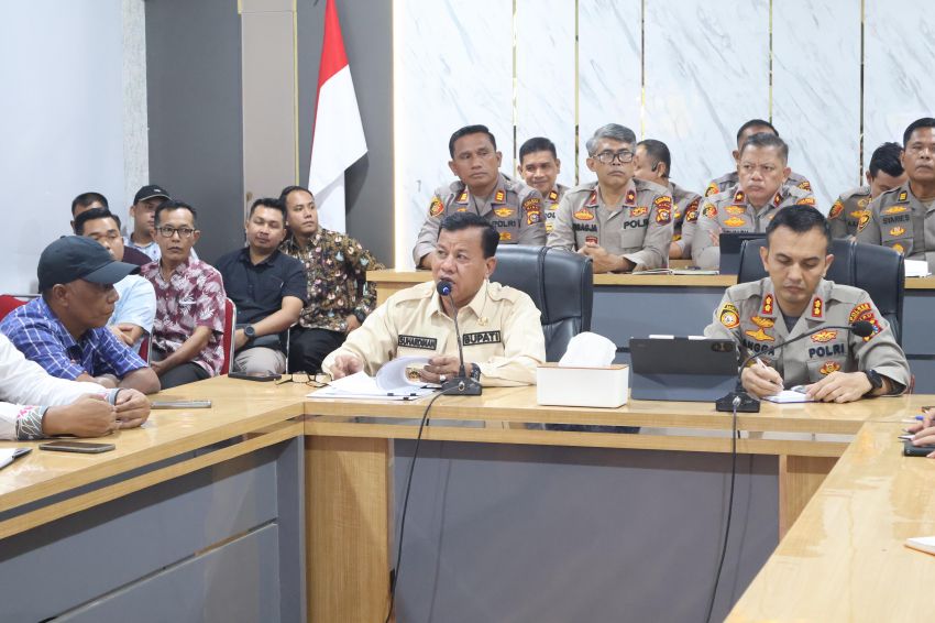 Polres Kuansing Gelar Rakor Persiapan Program Ketahanan Pangan dan Makan Bergizi Gratis
