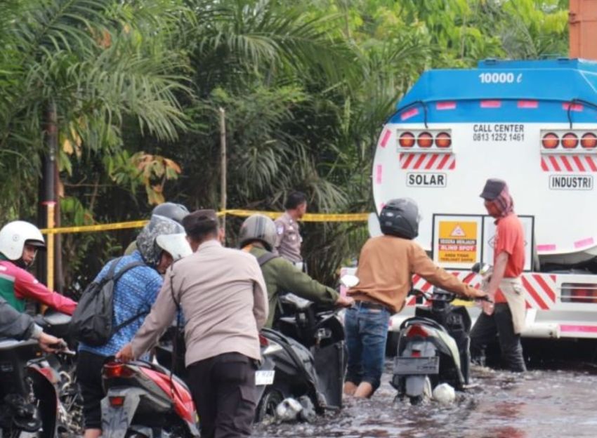 Banjir Jalintim Desa Kemang Berangsur Surut