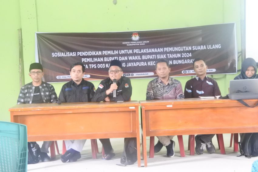 KPU Riau dan KPU Siak Sosialisasikan PSU