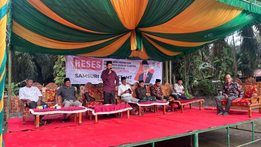 Samsuri Daris Reses di 6 Kecamatan di Inhil, Serap Aspirasi Pembangunan