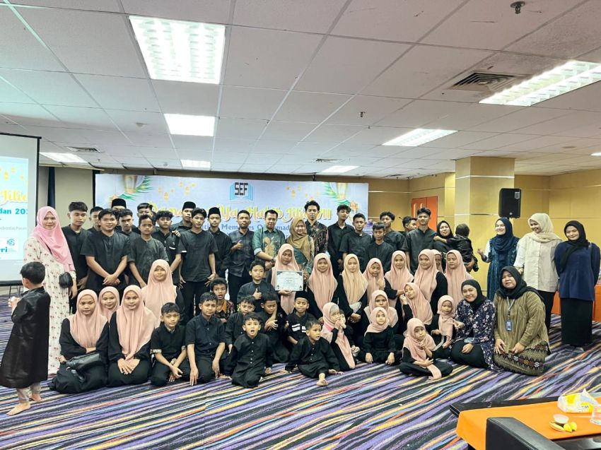 SEF Pekanbaru dan Graha Pena Riau Gelar Buka Bersama Anak Panti Asuhan Al Akbar serta Launching Film Lensa 15.08