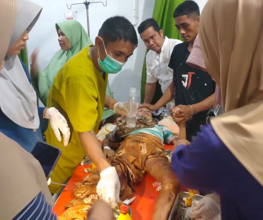 Ibu di Rohil Selamatkan Anaknya dari Terkaman Buaya