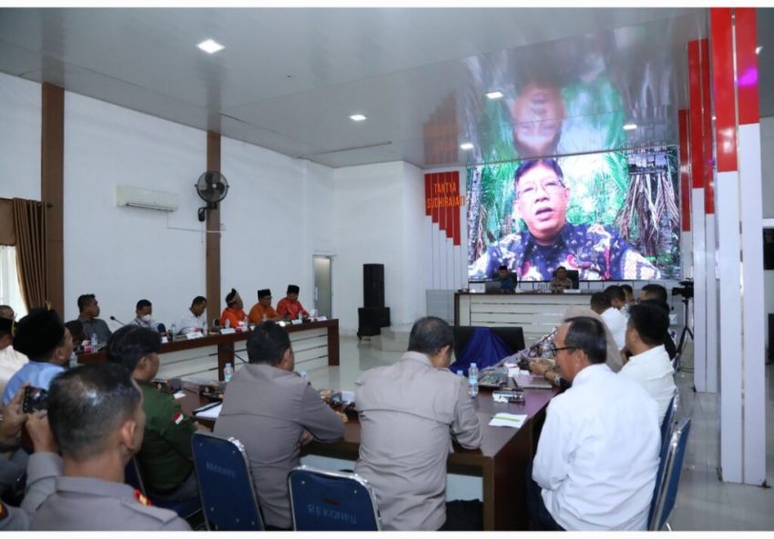 Pemkab Inhil Ikuti Rakor Mendukung Akselerasi Implementasi Program Ketahanan Pangan