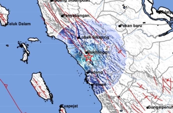 Gempa 4,6 Magnitudo Goyang Padang Panjang
