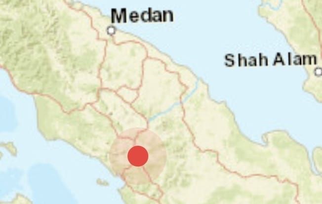 Gempa 4,0 M Goyang Tapanuli Utara