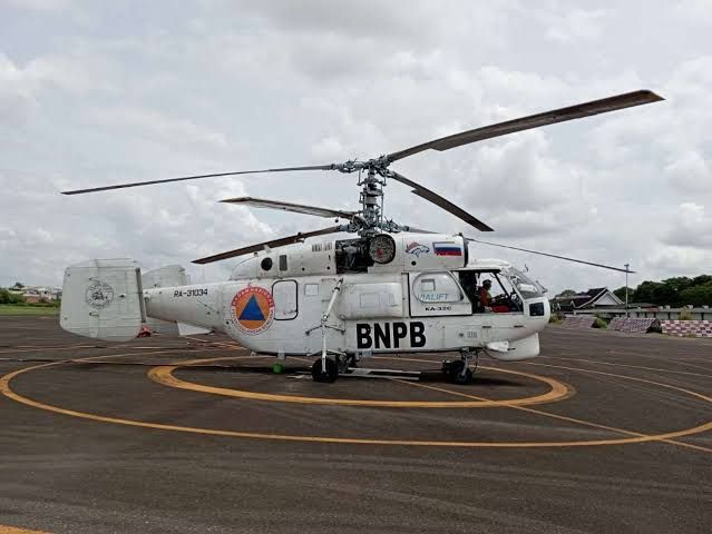 Tiga Heli Water Bombing BNPB Dikerahkan ke Riau