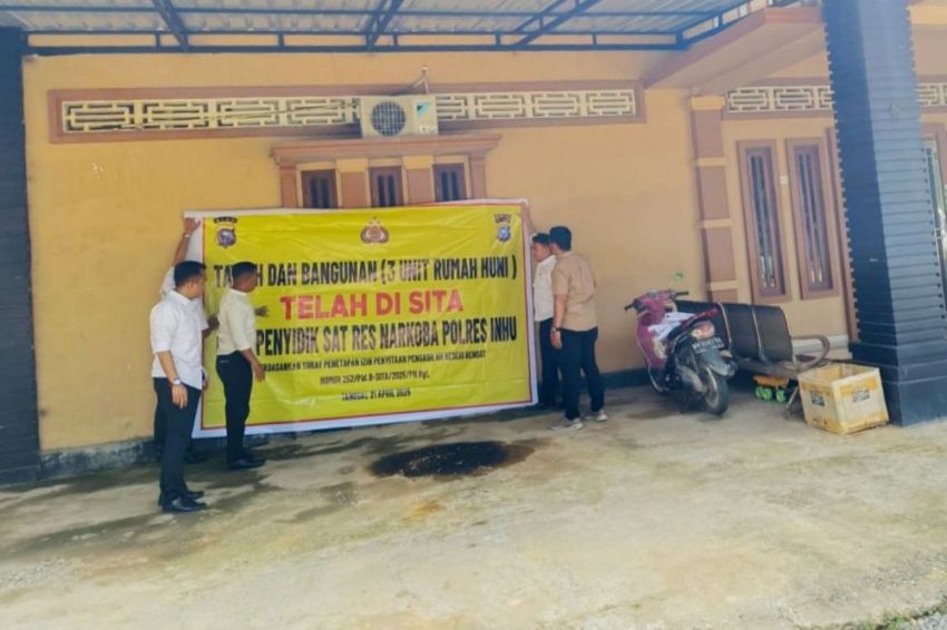 Polisi Sita Aset Rumah Mewah Bandar Narkoba 'Mak Gandi' di Inhu
