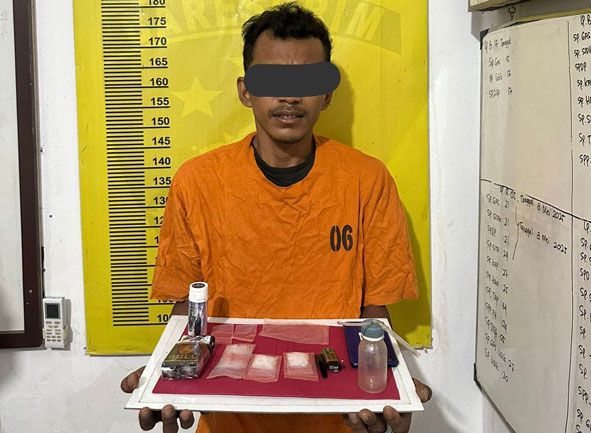 Gunakan Madrasah Tempat Transaksi, Dua Pengedar Sabu Ditangkap Polsek Batang Gansal
