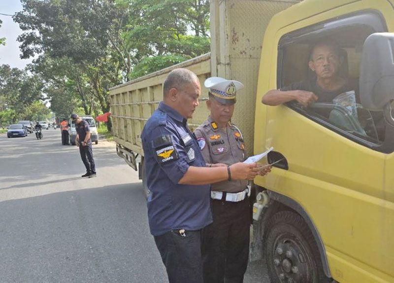 38 Truk ODOL Terjaring Razia Gabungan