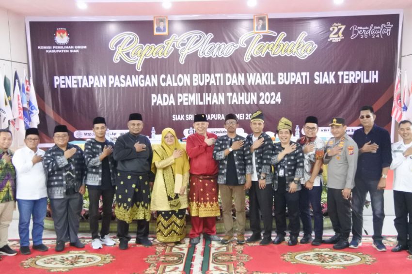 Sah! Afni-Syamsurizal Bupati dan Wakil Bupati Terpilih Pilkada Siak 2024