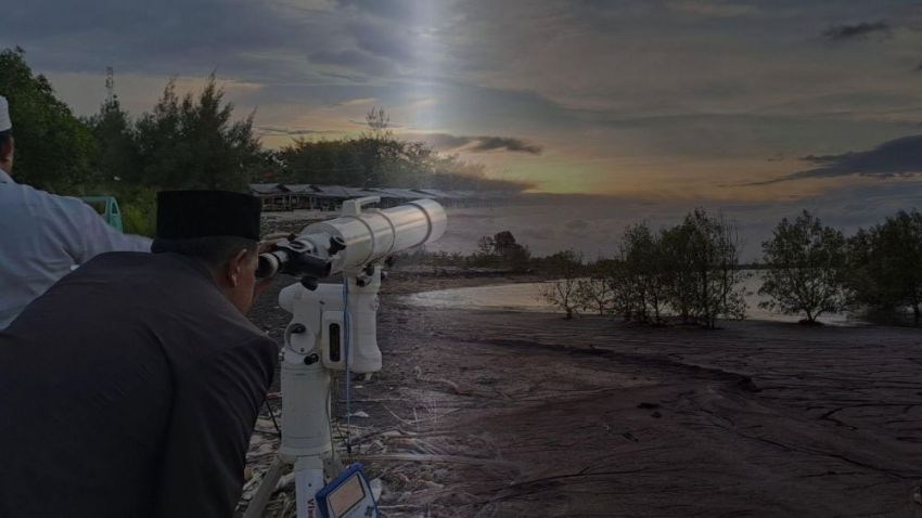 Sidang Isbat Idul Adha 1446 Sore Ini, Rukyatulhilal Wilayah Riau dari Pantai Selat Baru Bengkalis