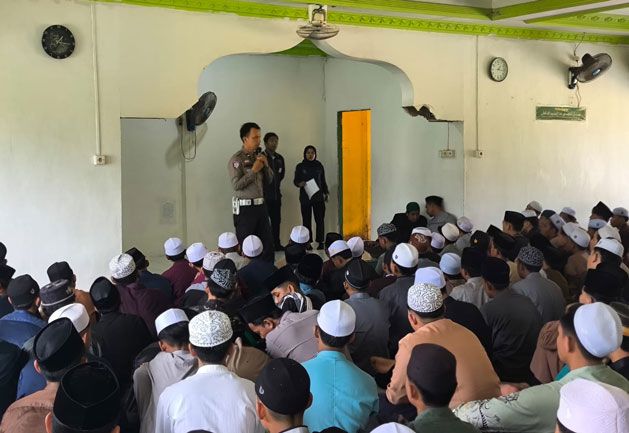 Sosialisasi di Pondok Pesantren, Satlantas Polres Inhil Sampaikan Pesan Keselamatan Berlalu Lintas