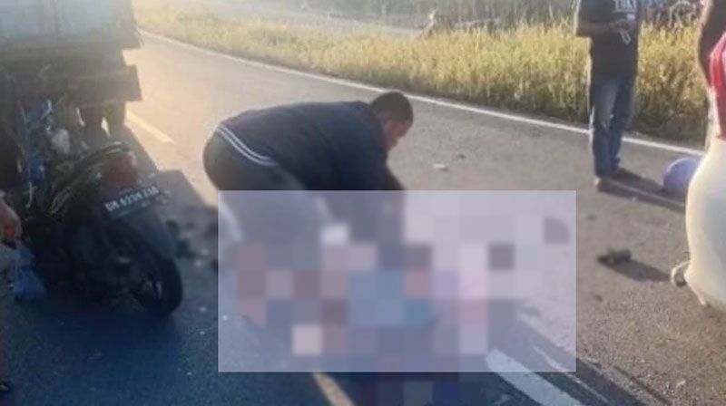 Tabrak Truk dari Belakang, Dua Pemotor Tewas di Jalan Lingkar Bangkinang