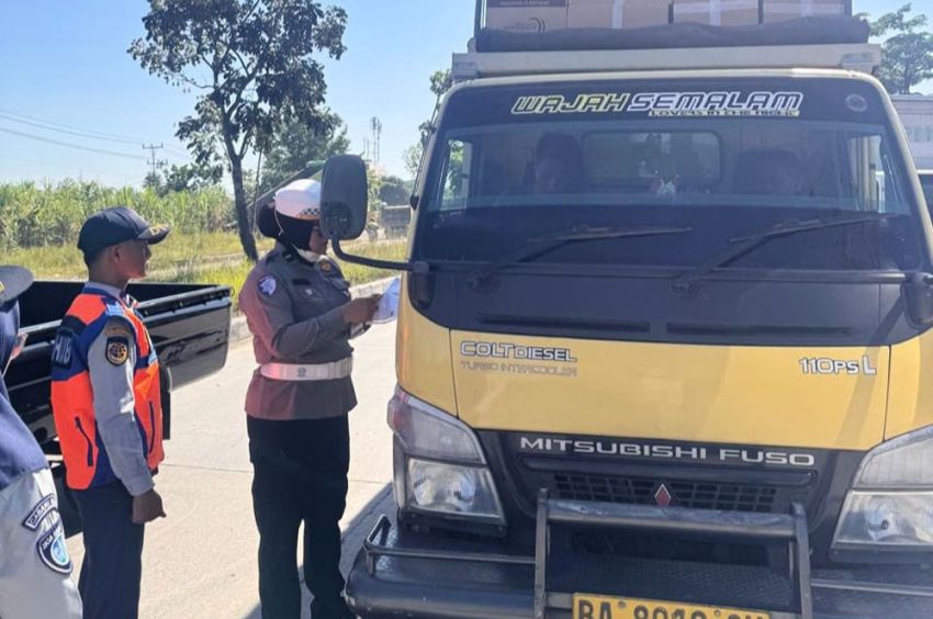 76 Personil Dilibatkan, 80 Truk Terjaring Razia Gabungan