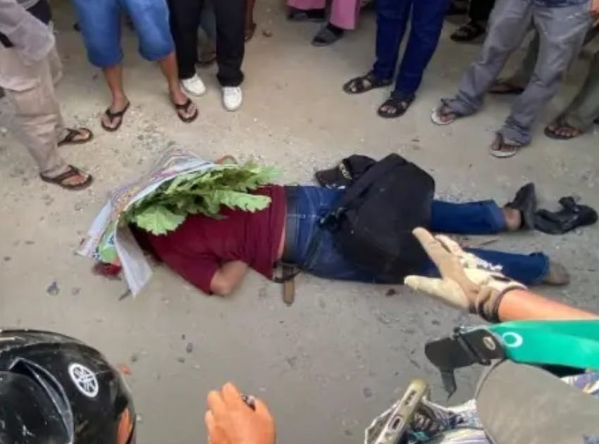 Tragis! Pria Tewas Bersimbah Darah Usai Dihantam ODGJ di Simpang Sigunggung